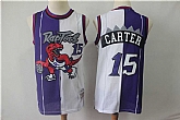 Raptors 15 Vince Carter Purple White Split Swingman Jersey Dzhi,baseball caps,new era cap wholesale,wholesale hats
